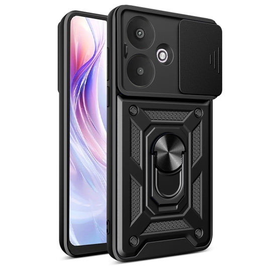 Funda para Xiaomi Redmi 13C 5G, Techsuit, CamShield, Negra