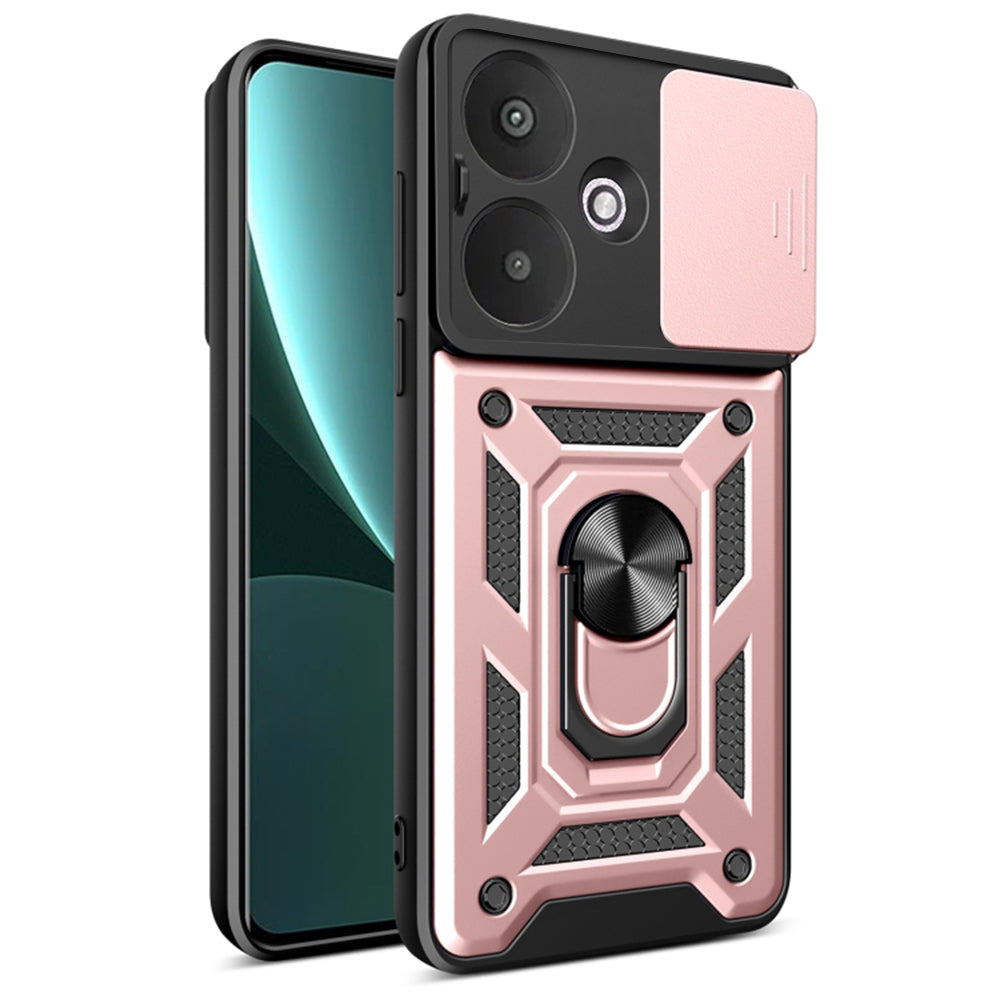 Funda para Xiaomi Redmi 13C 5G, Techsuit, CamShield, Rosa