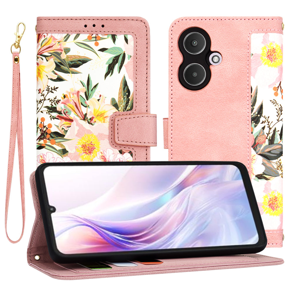 Funda para Xiaomi Redmi 13C 5G, Techsuit, FlipCraft, Rosa