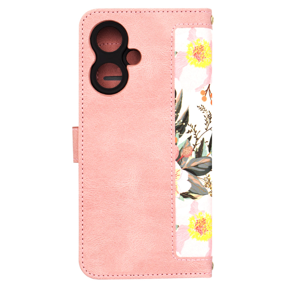 Funda para Xiaomi Redmi 13C 5G, Techsuit, FlipCraft, Rosa