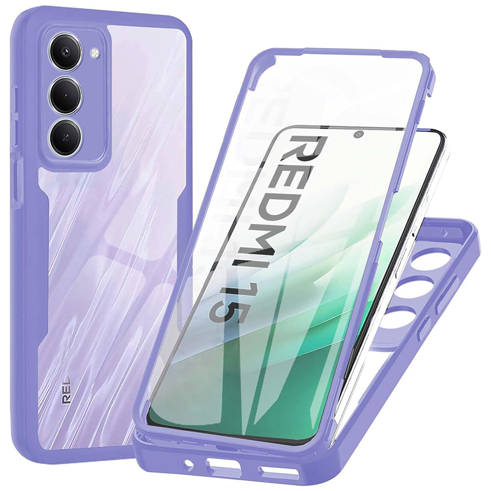 Funda para Xiaomi Redmi 15 5G / 15 4G, Techsuit, ColorVerse 360, Morado