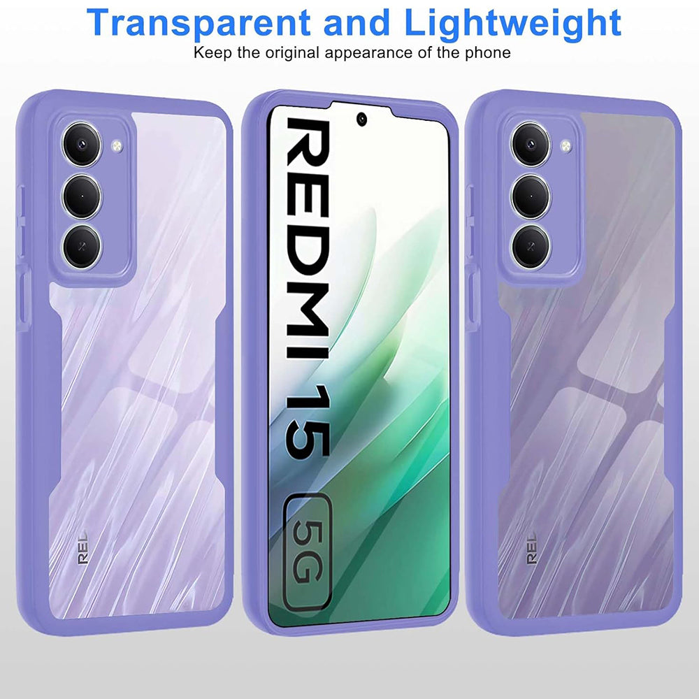 Funda para Xiaomi Redmi 15 5G / 15 4G, Techsuit, ColorVerse 360, Morado