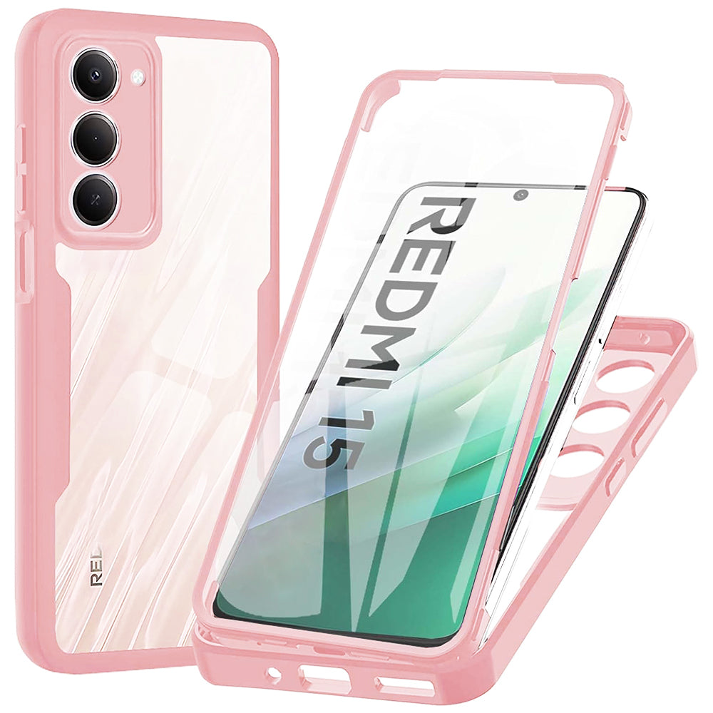 Funda para Xiaomi Redmi 15 5G / 15 4G, Techsuit, ColorVerse 360, Rosa