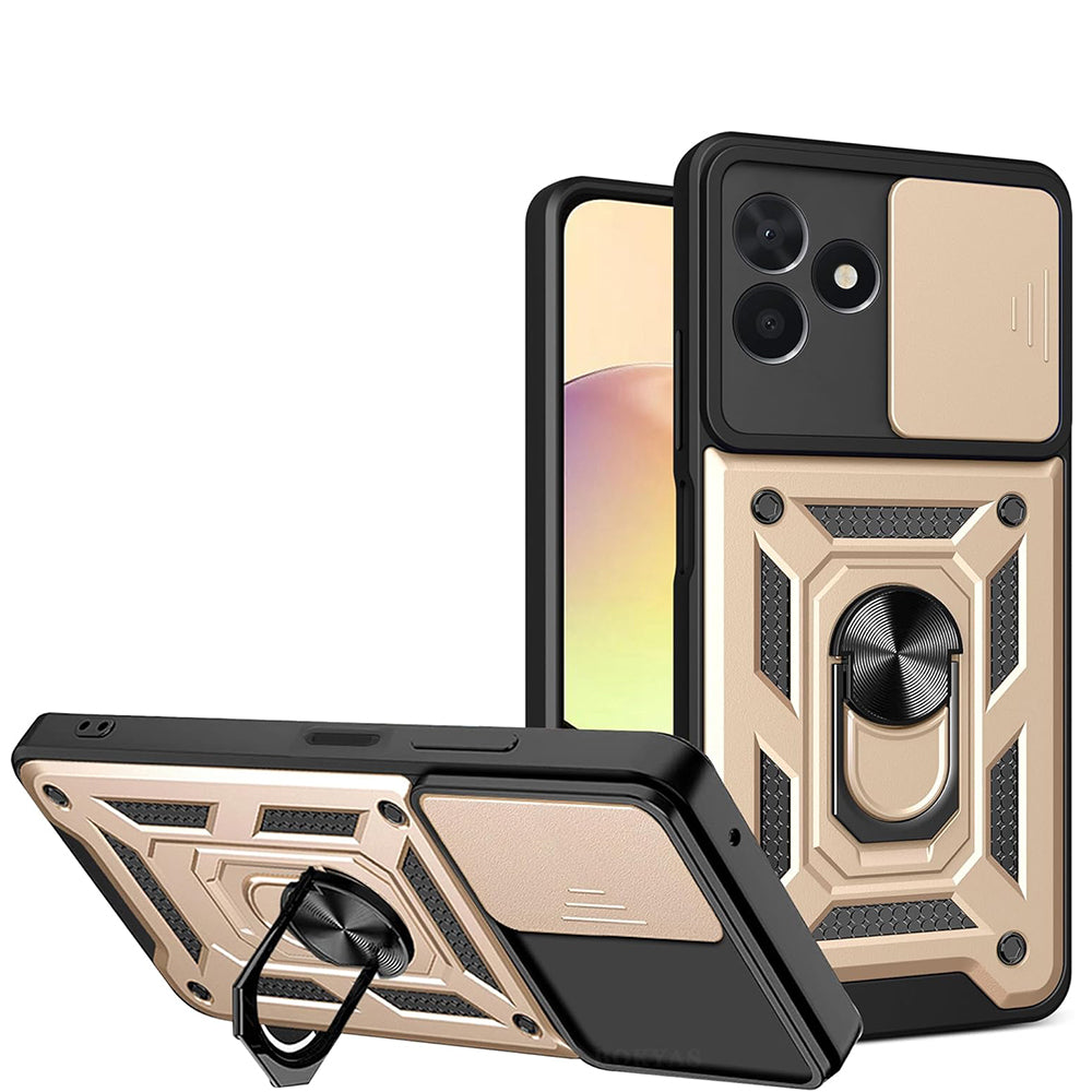 Funda para Xiaomi Redmi 15C 5G / 15C 4G, Techsuit, CamShield, Dorada