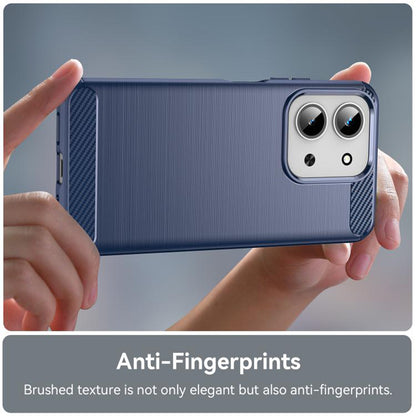Funda para Xiaomi Redmi 15C 5G / 15C 4G, Techsuit, Carbono, Azul