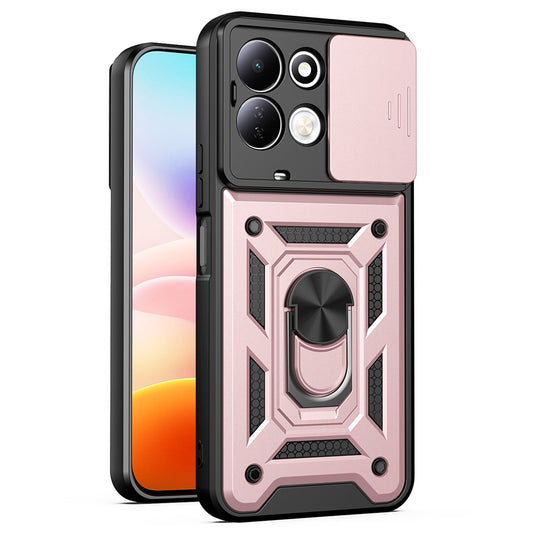 Funda para Xiaomi Redmi 17 5G / 17 4G, Techsuit, CamShield, Rosa Dorado