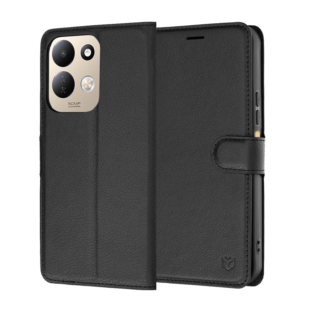 Case for Xiaomi Redmi 17 5G / 17 4G, Techsuit, Leather Folio, Black