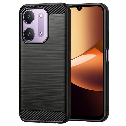 Funda para Xiaomi Redmi 17C 5G, Techsuit, Carbono, Negra