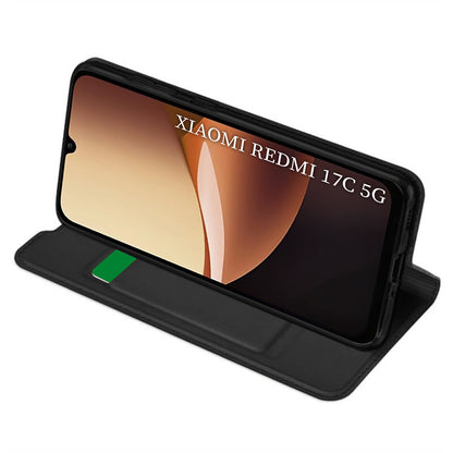 Funda para Xiaomi Redmi 17C 5G, Techsuit, Magskin Book, Negra