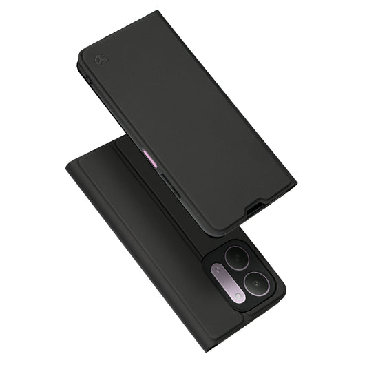 Funda para Xiaomi Redmi 17C 5G, Techsuit, Magskin Book, Negra