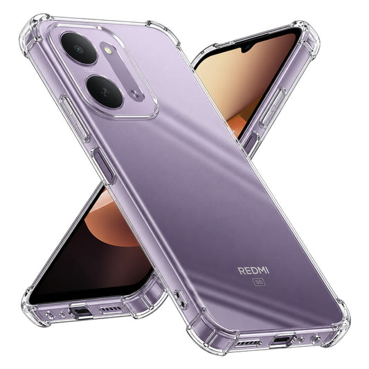 Funda para Xiaomi Redmi 17C 5G, Techsuit, Antigolpes Transparente, Transparente