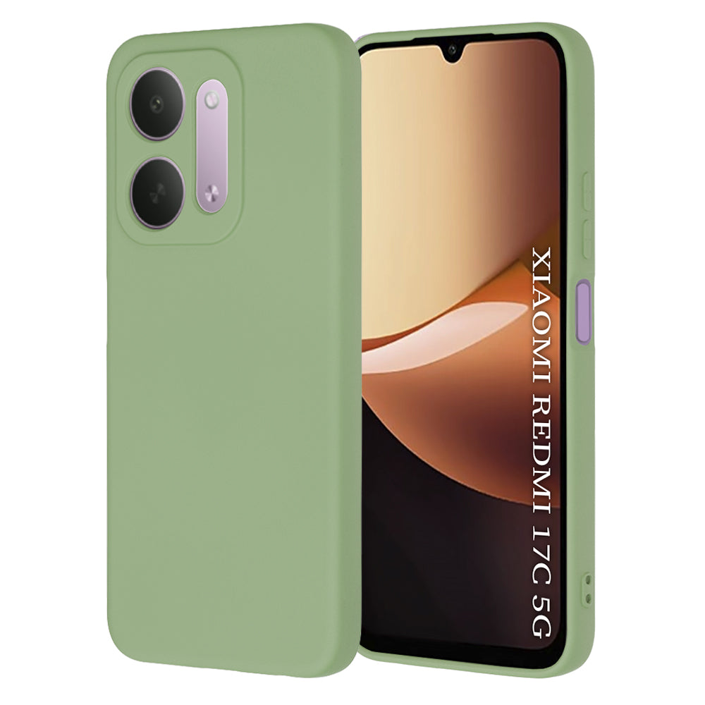 Funda para Xiaomi Redmi 17C 5G, Techsuit, SoftFlex, Verde Claro
