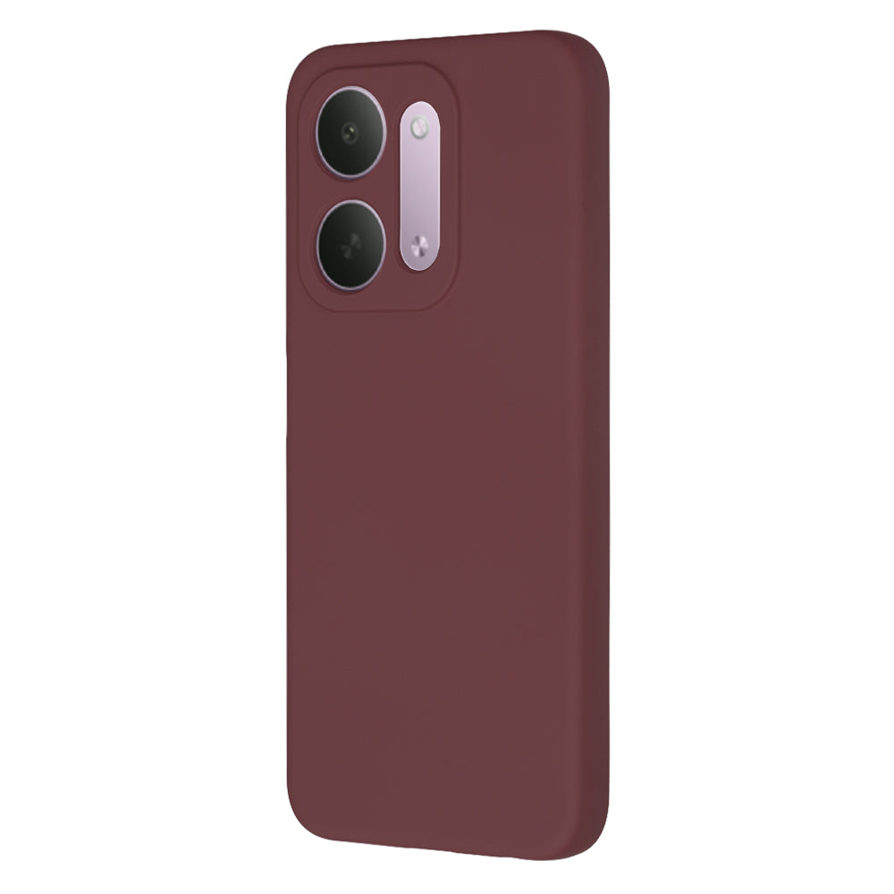 Funda para Xiaomi Redmi 17C 5G, Techsuit, SoftFlex, color burdeos