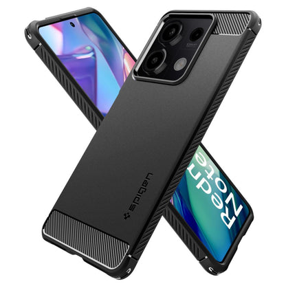 Funda para Xiaomi Redmi Note 13 5G, Spigen, Rugged Armor, Negra ACS07665