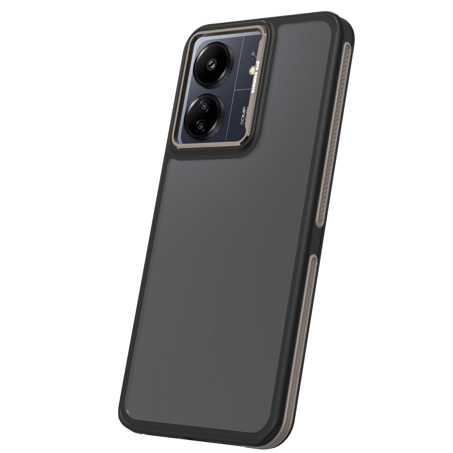 Funda para Xiaomi Poco M6 / Redmi 13C 5G, OEM, Crystal Black, Gris