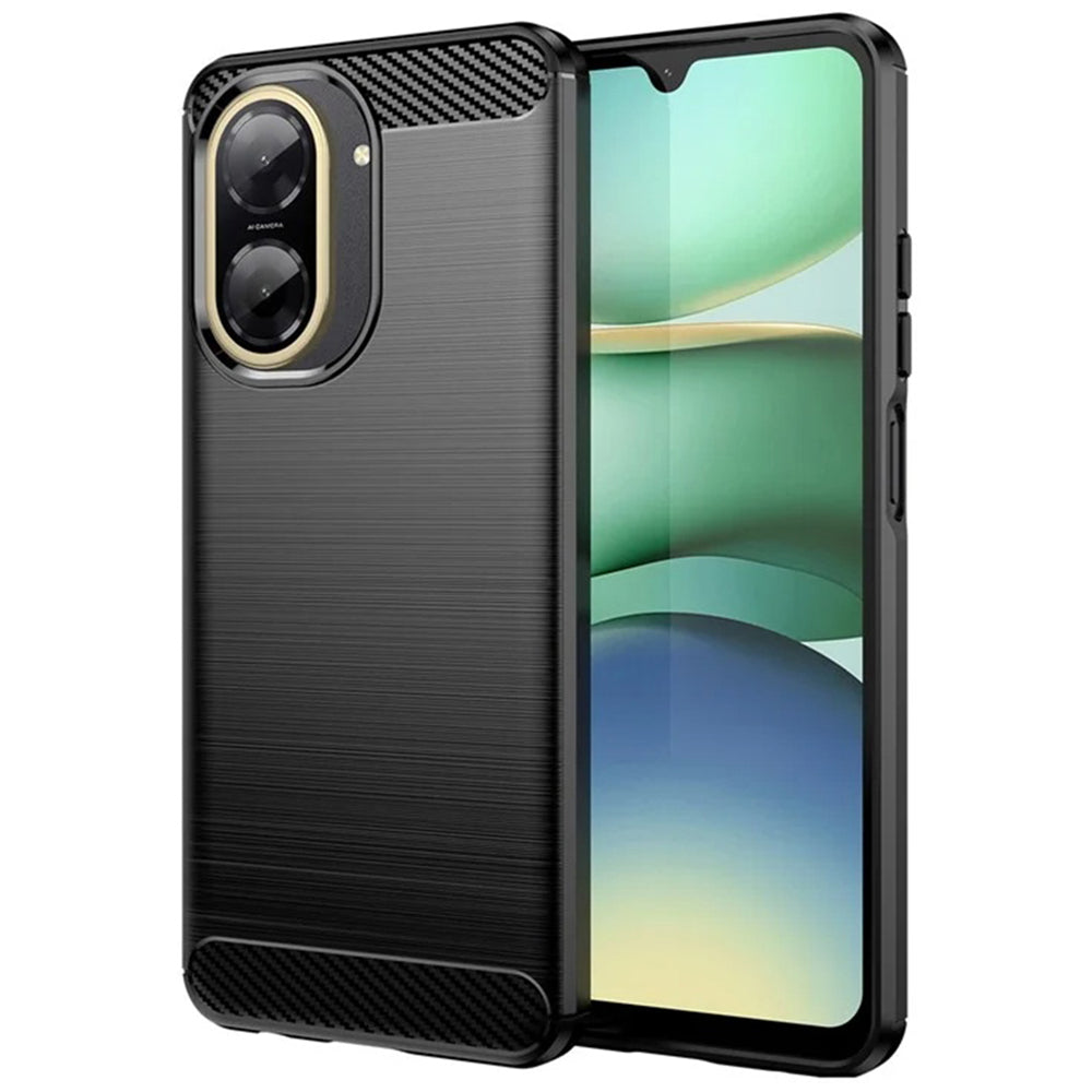 Funda para Xiaomi Redmi A5 4G (Estándar), Techsuit, Carbono, Negra