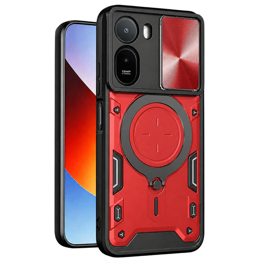 Funda para Xiaomi Redmi A7 Pro 4G, Techsuit, CamGuard Pro, Roja