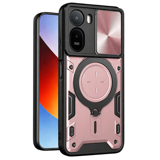 Funda para Xiaomi Redmi A7 Pro 4G, Techsuit, CamGuard Pro, Rosa Dorado