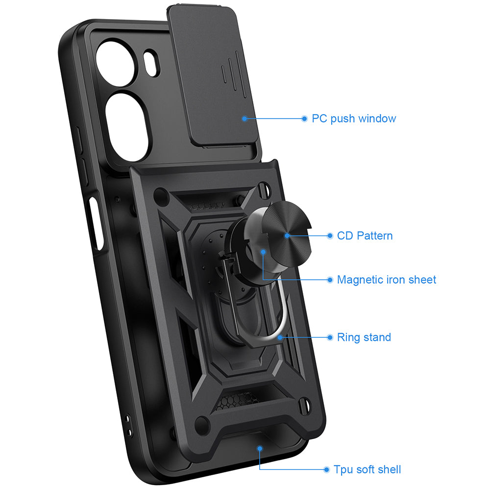 Funda para Xiaomi Redmi A7 Pro 4G, Techsuit, CamShield, Azul