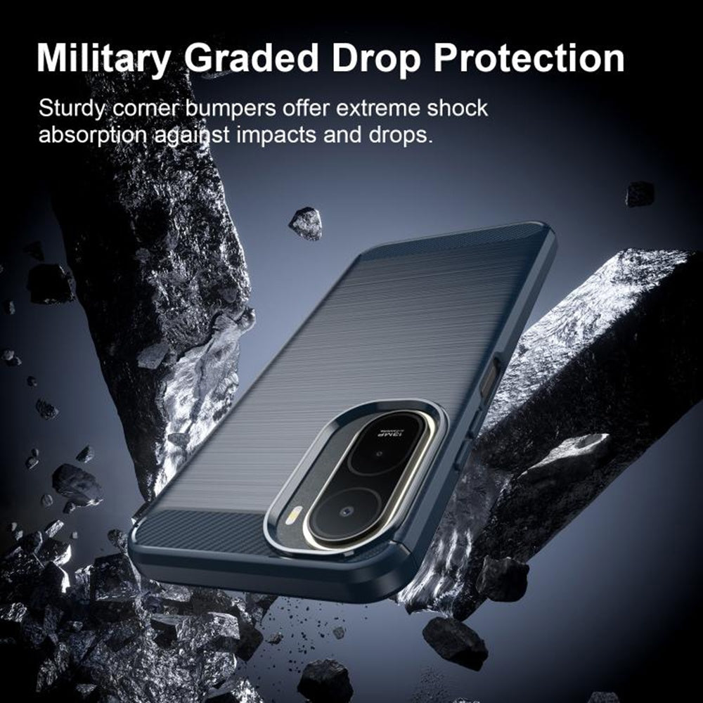Funda para Xiaomi Redmi A7 Pro 4G, Techsuit, Carbono, Azul