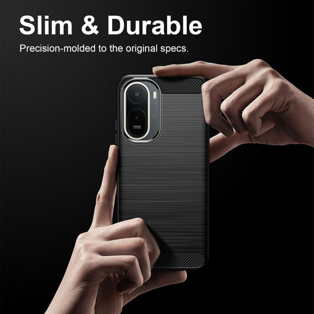Funda para Xiaomi Redmi A7 Pro 4G, Techsuit, Carbono, Negra
