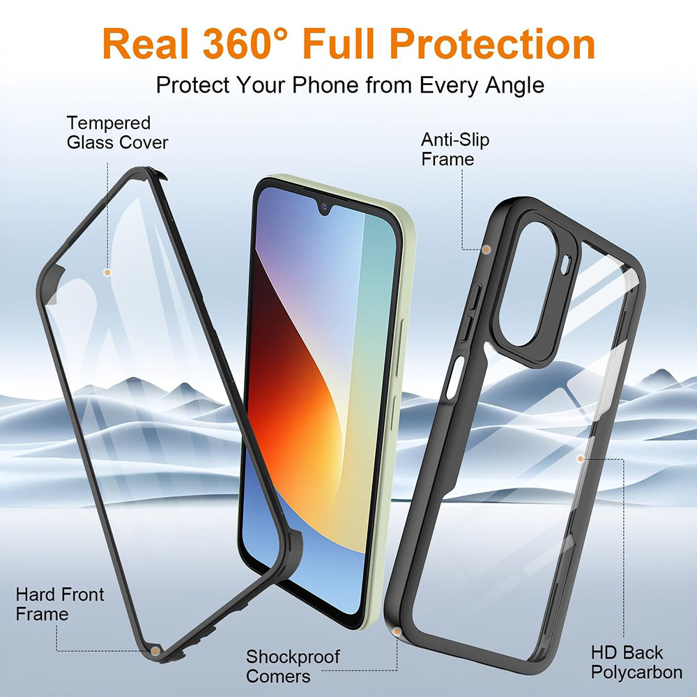 Funda para Xiaomi Redmi A7 Pro 4G, Techsuit, ColorVerse 360, Negra