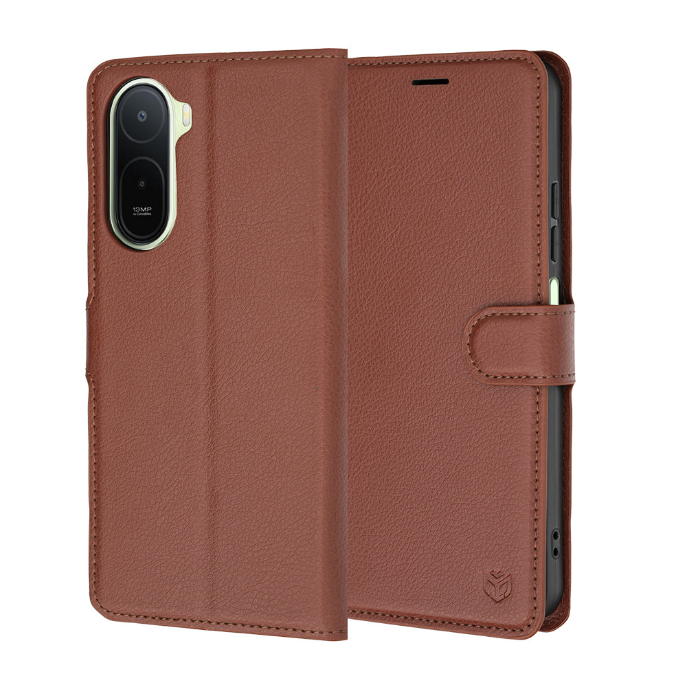 Funda para Xiaomi Redmi A7 Pro 4G, Techsuit, Leather Folio, Marrón