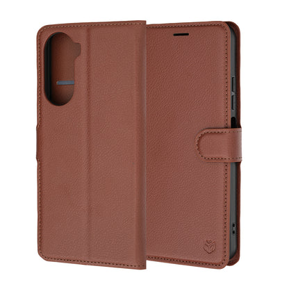 Funda para Xiaomi Redmi A7 Pro 4G, Techsuit, Leather Folio, Marrón