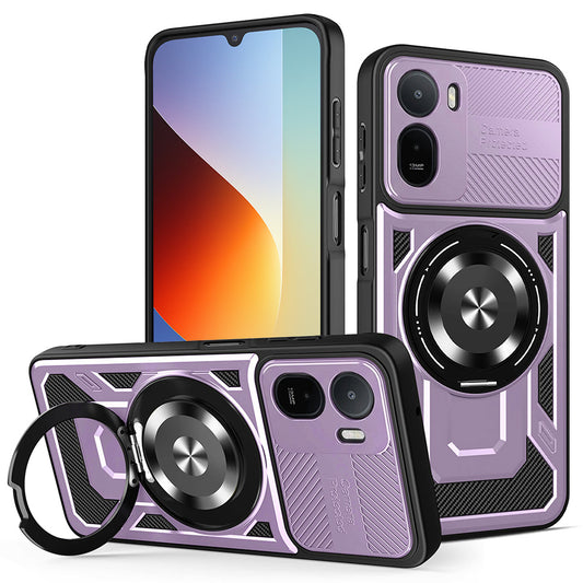 Funda para Xiaomi Redmi A7 Pro 4G, Techsuit, RuggedCam, Morado