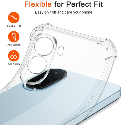 Funda para Xiaomi Redmi A7 Pro 4G, Techsuit, Shockproof Clear, Transparente
