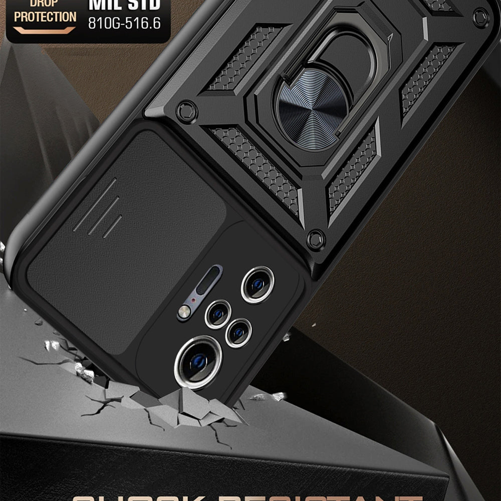 Case for Xiaomi Redmi Note 10 Pro Max / Note 10 Pro, Techsuit, CamShield, Black