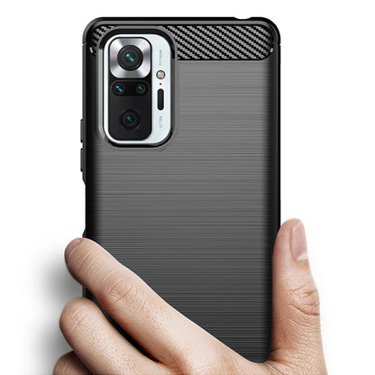 Case for Xiaomi Redmi Note 10 Pro Max / Note 10 Pro, Techsuit, Carbon, Black