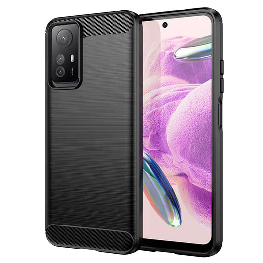 Funda para Xiaomi Redmi Note 12S, Techsuit, Carbono, Negra