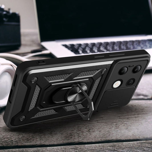 Funda para Xiaomi Redmi Note 13 4G, Techsuit, CamShield, Negra