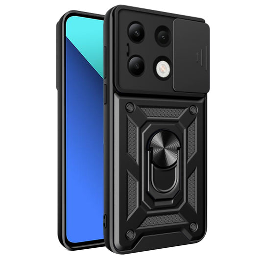Funda para Xiaomi Redmi Note 13 4G, Techsuit, CamShield, Negra