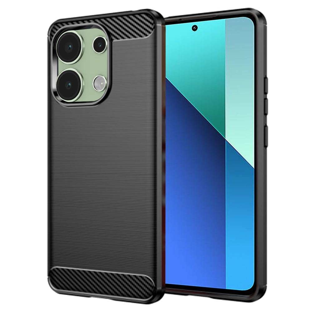 Case for Xiaomi Redmi Note 13 4G, Techsuit, Carbon, Black