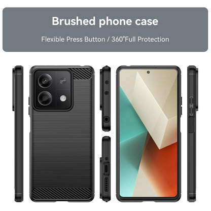 Case for Xiaomi Redmi Note 13 4G, Techsuit, Carbon, Black