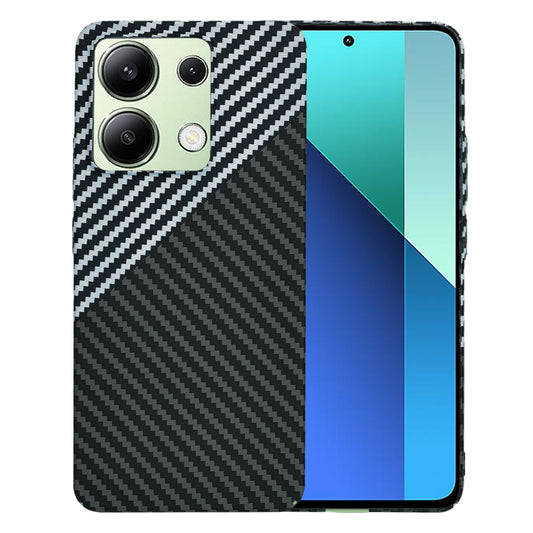 Funda para Xiaomi Redmi Note 13 4G, Techsuit, Carbonite FiberShell, Negra Gris