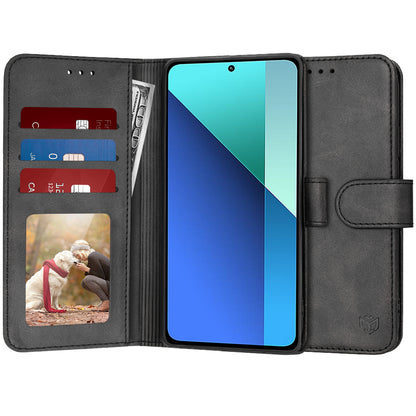 Funda para Xiaomi Redmi Note 13 4G, Techsuit, Diary Book, Negra