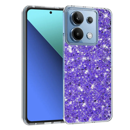 Funda para Xiaomi Redmi Note 13 4G, Techsuit, Brillo Brillante, Morado