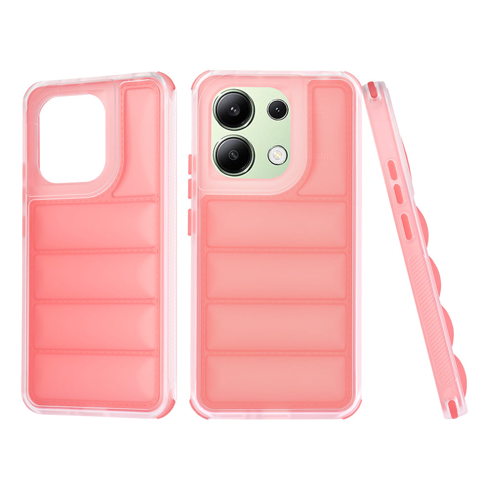 Funda para Xiaomi Redmi Note 13 4G, Techsuit, Wave Shield, Roja