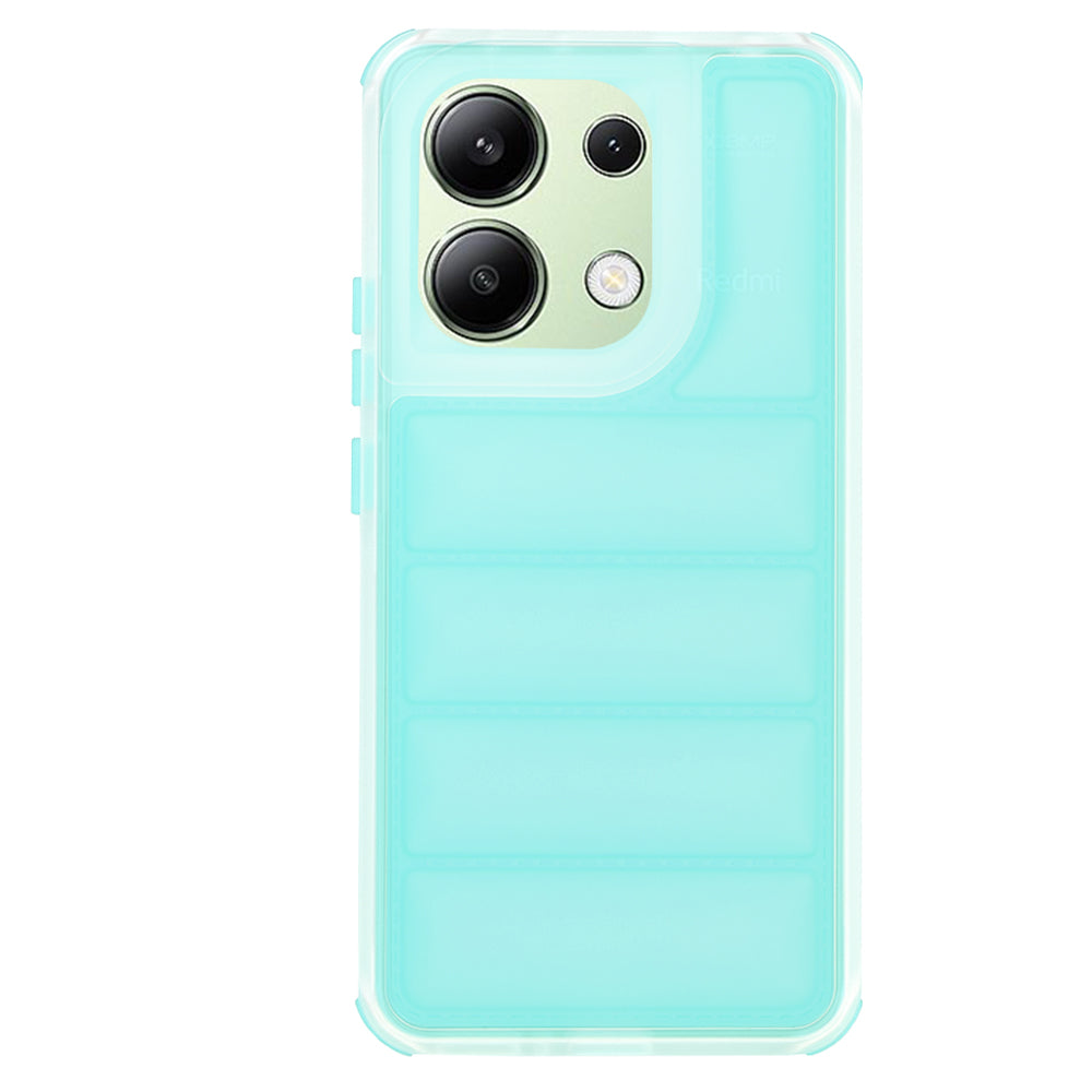 Funda para Xiaomi Redmi Note 13 4G, Techsuit, Wave Shield, Turquesa