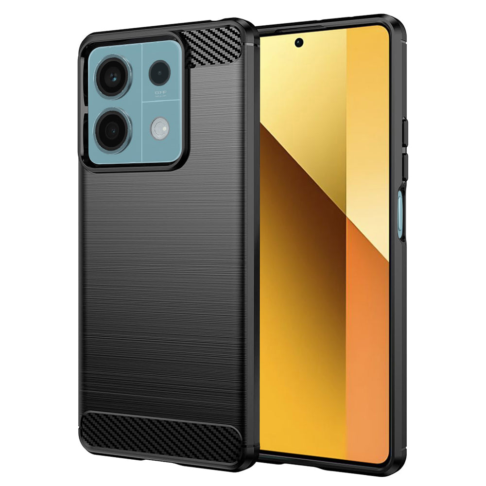 Funda para Xiaomi Redmi Note 13 5G, Techsuit, Carbono, Negra
