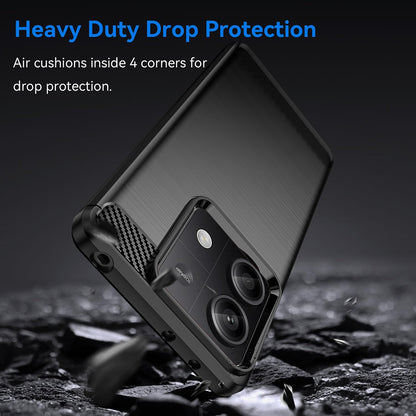 Funda para Xiaomi Redmi Note 13 5G, Techsuit, Carbono, Negra