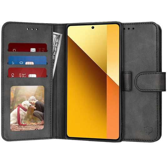 Funda para Xiaomi Redmi Note 13 5G, Techsuit, Diary Book, Negra