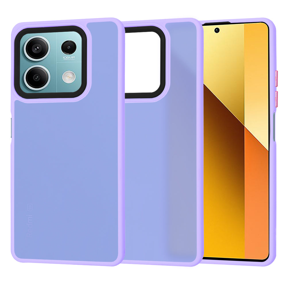 Funda para Xiaomi Redmi Note 13 5G, Techsuit, HaloFrost, Morado Claro