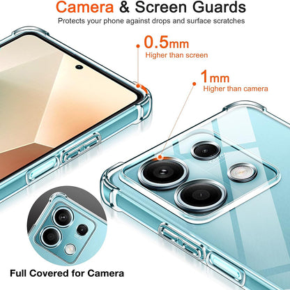 Funda para Xiaomi Redmi Note 13 5G, Techsuit, Antigolpes Transparente, Transparente