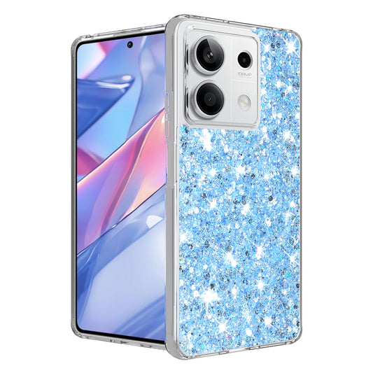 Funda para Xiaomi Redmi Note 13 5G, Techsuit, Brillo Centelleante, Azul