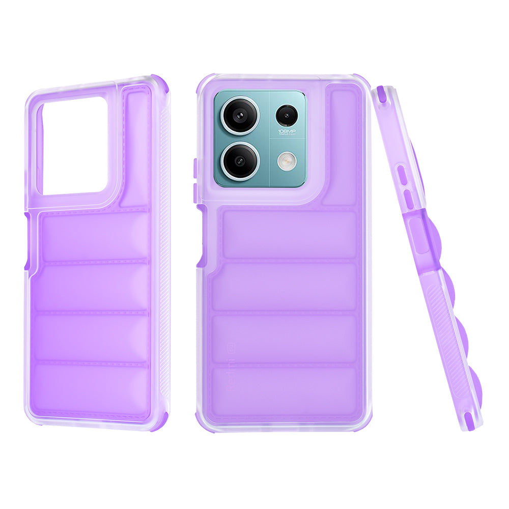 Funda para Xiaomi Redmi Note 13 5G, Techsuit, Wave Shield, Morado