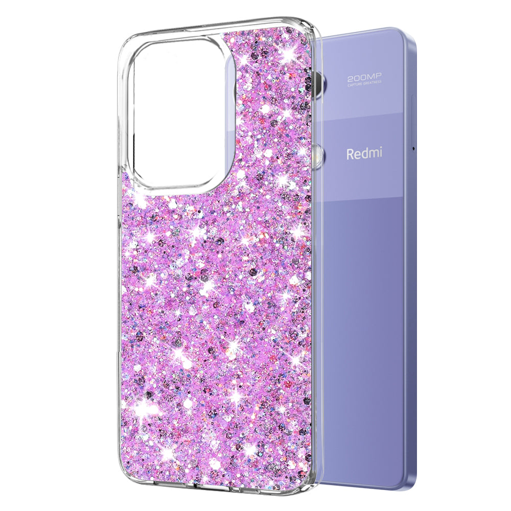 Funda para Xiaomi Redmi Note 13 Pro 4G / Poco M6 Pro 4G, Techsuit, Brillo Brillante, Magenta